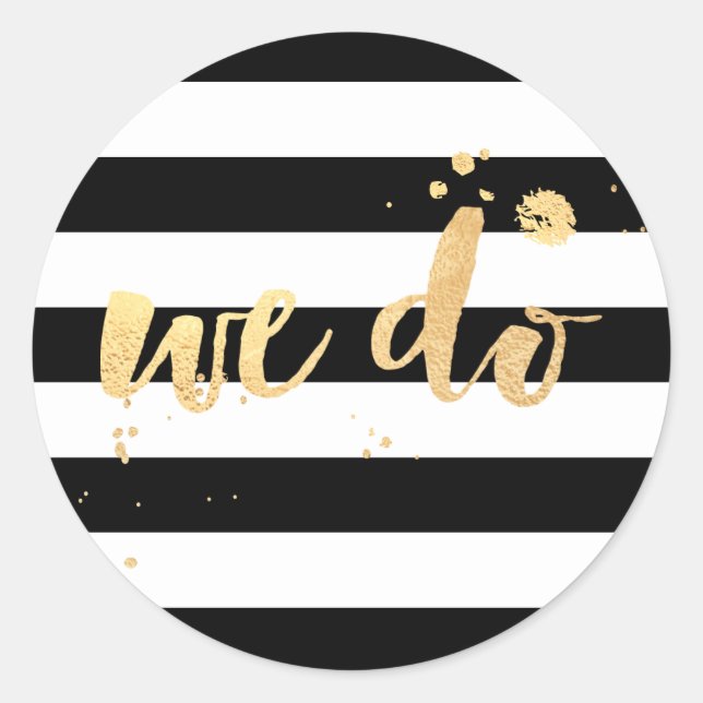 Adesivo Redondo Listras PixDezine/dourado falso deslumbrado/nós (Frente)