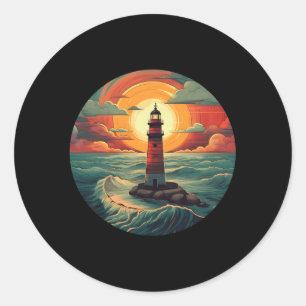 Adesivo Redondo Litoral Serene Oceânico