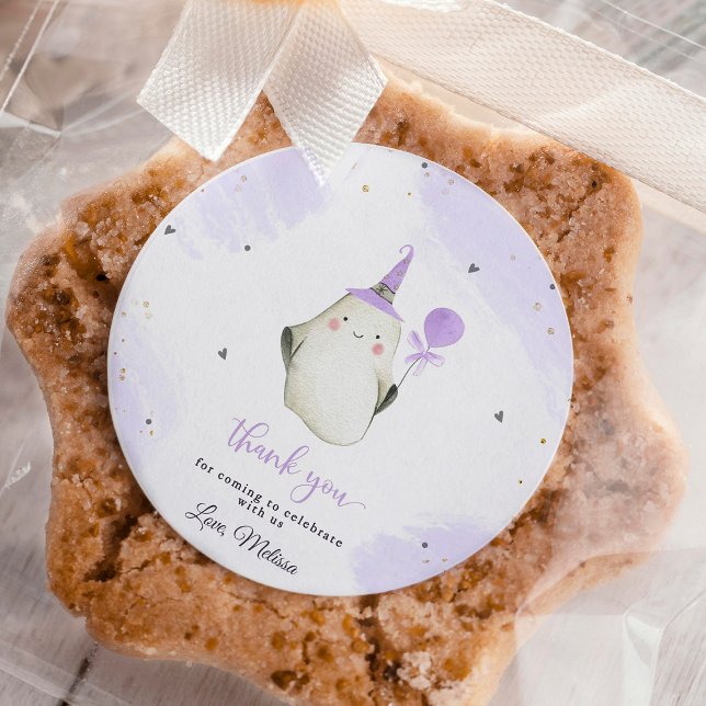 Adesivo Redondo Little Boo está quase no Chá de fraldas (little boo is almost due,little boo baby shower sticker,ghost baby shower boo favor tag,halloween ba)