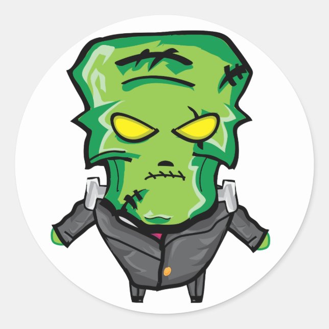 Adesivo Redondo Little Frankie (Frente)