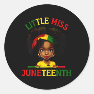 Adesivo Redondo Little Miss Junete