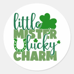 Adesivo Redondo Little Mister Lucky Charm 🍀 ✨