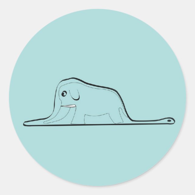 Adesivo Redondo Little Prince Drawing (Frente)