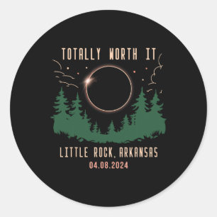 Adesivo Redondo Little Rock Arkansas Totalmente Valente A Pena 202