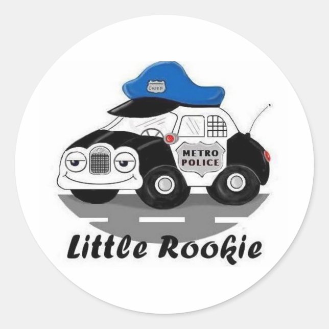 Adesivo Redondo Little Rookie (Frente)