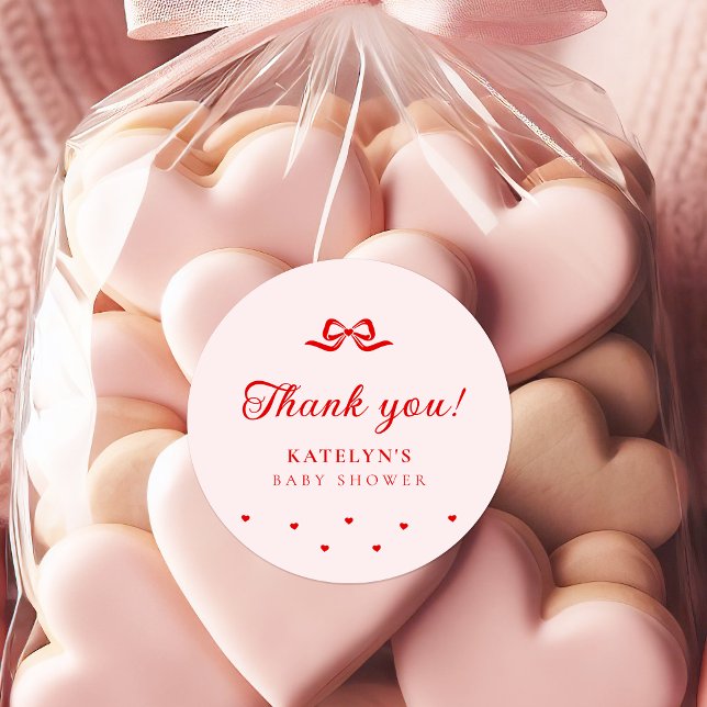 Adesivo Redondo Little Sweetheart Baby Shower Stickers (Criador carregado)