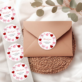 Adesivo Redondo Little Sweetheart Valentines Day Baby Shower