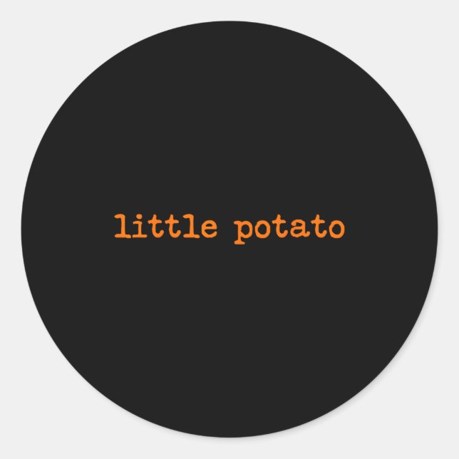 Adesivo Redondo Little Tato Sweet Tato Thanksgiving Family Matchin (Frente)