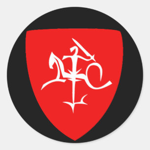 Adesivo Redondo Lituânia Vytis Naujoji Lietuva