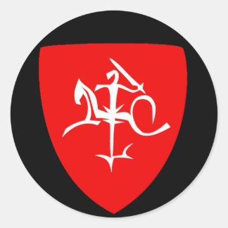 Adesivo Redondo Lituânia Vytis Naujoji Lietuva