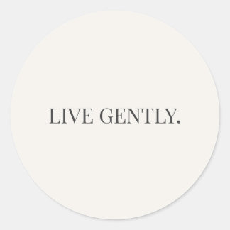Adesivo Redondo Live Gently – Série Soft Living