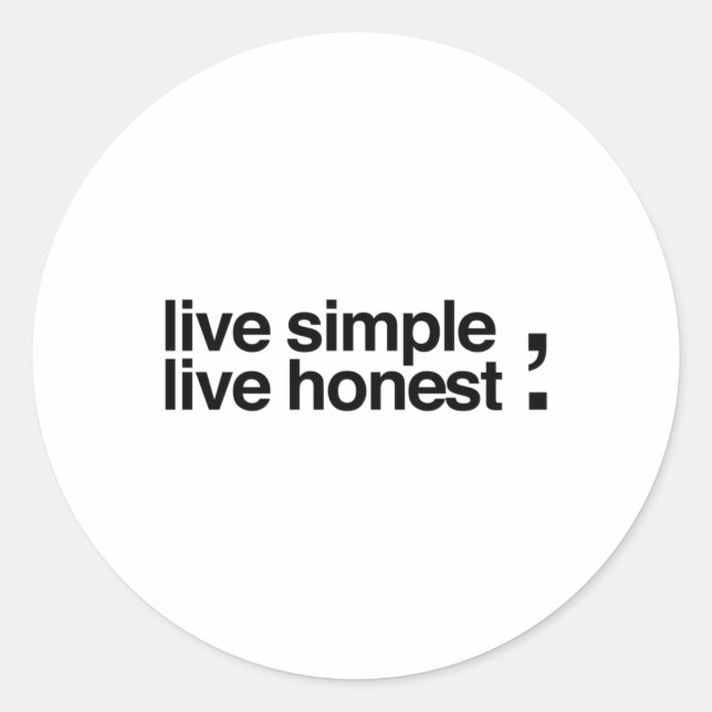 Adesivo Redondo Live Simple (Frente)