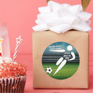 Adesivo Redondo Live the Soccer Life