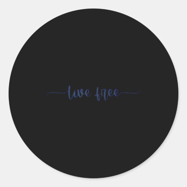 Adesivo Redondo Live Vintage Graphic  (Frente)