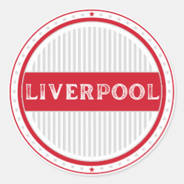 Adesivo Redondo Liverpool City Pride Emblem – English Identity