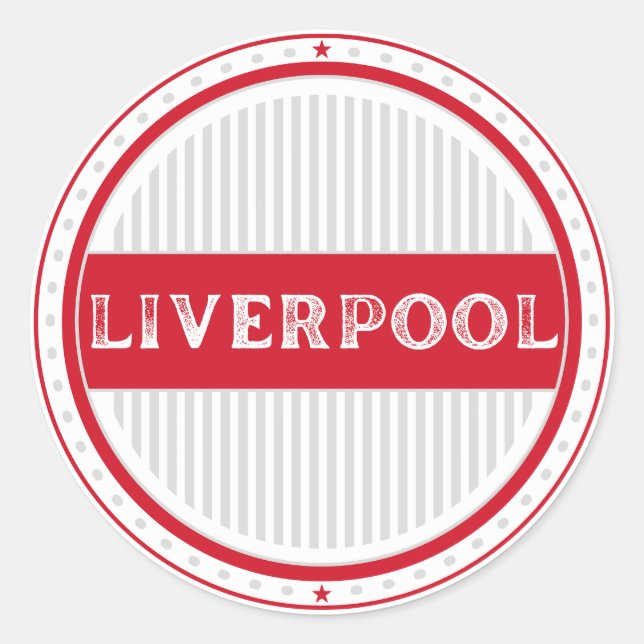 Adesivo Redondo Liverpool City Pride Emblem – English Identity (Frente)