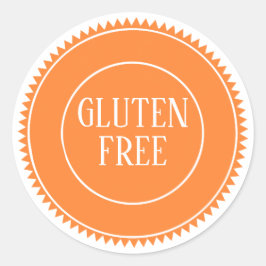 Adesivo Redondo Livre de Glúten Alergia Seguro Artesanato Vintage