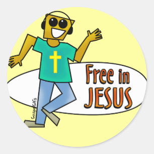 Adesivo Redondo Livre em Jesus