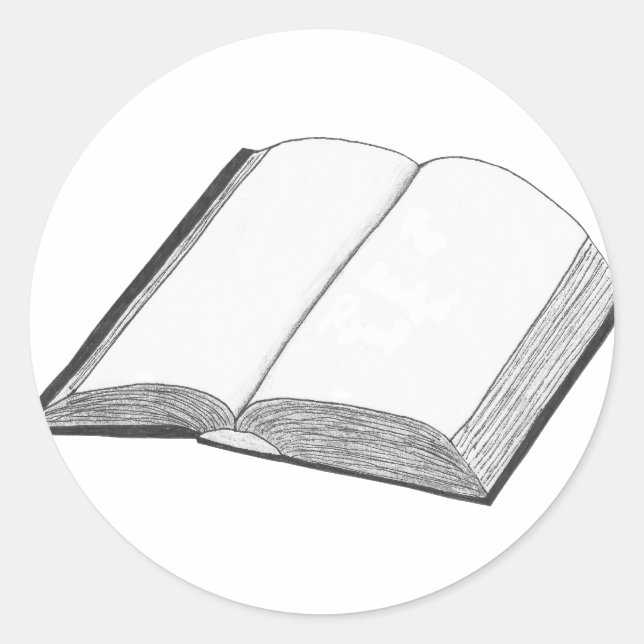 Adesivo Redondo Livro (Frente)