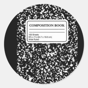 Adesivo Redondo Livro de Composição/Professor-Aluno