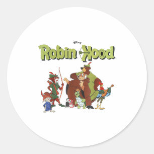 Adesivo Redondo livro de histórias de amigos clássicos do Robin Ho