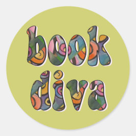 Adesivo Redondo Livro Diva 2