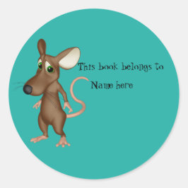 Adesivo Redondo Livro "Este Livro Pertence A"