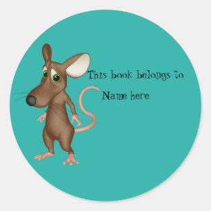 Adesivo Redondo Livro "Este Livro Pertence A"