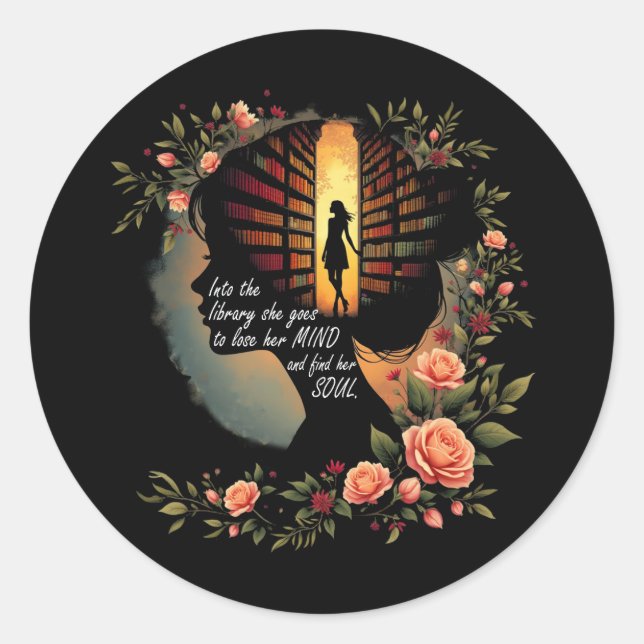 Adesivo Redondo Livro Leitura Livro do Videário Sobre Mulheres Rap (Frente)