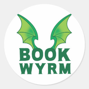 ADESIVO REDONDO LIVRO WYRM