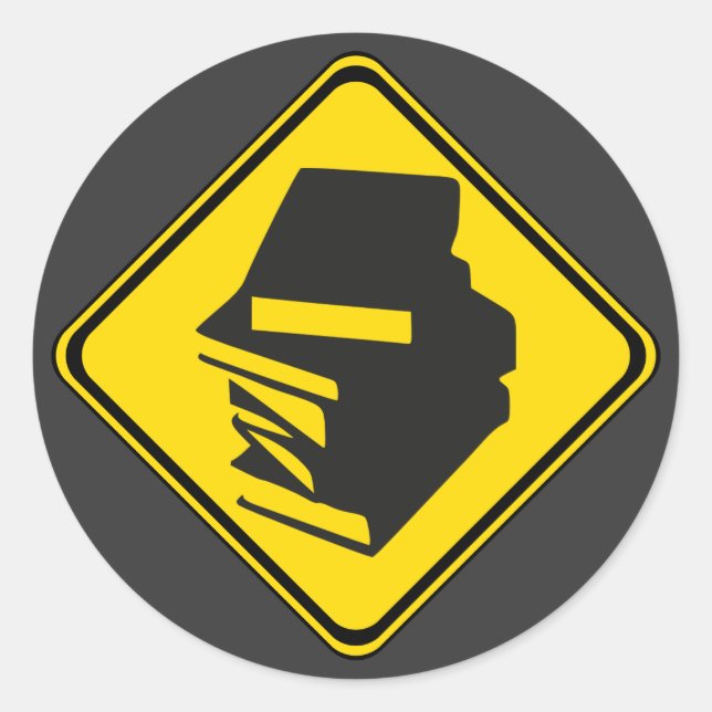 Adesivo Redondo Livros À Frente! (Frente)