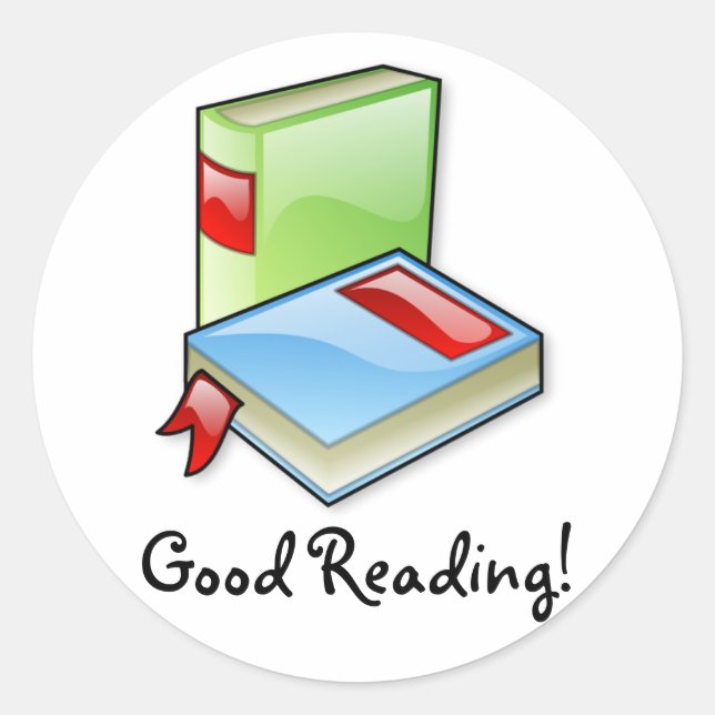 Adesivo Redondo Livros Grandes (Frente)