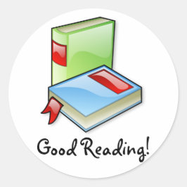 Adesivo Redondo Livros Grandes