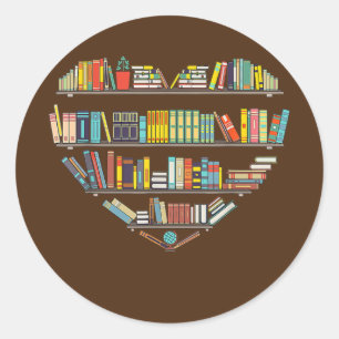 Adesivo Redondo Livros legal Lendo Homens Livro Literacia Sobre Mu