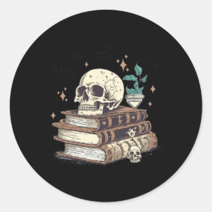 Adesivo Redondo Livros Ortográficos Spooky