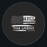 Adesivo Redondo Lixo Da Equipe Para Trump 2024<br><div class="desc">Lixo Da Equipe Para O Lixo De Trump 2024 Para Trump Votetrump 2024</div>