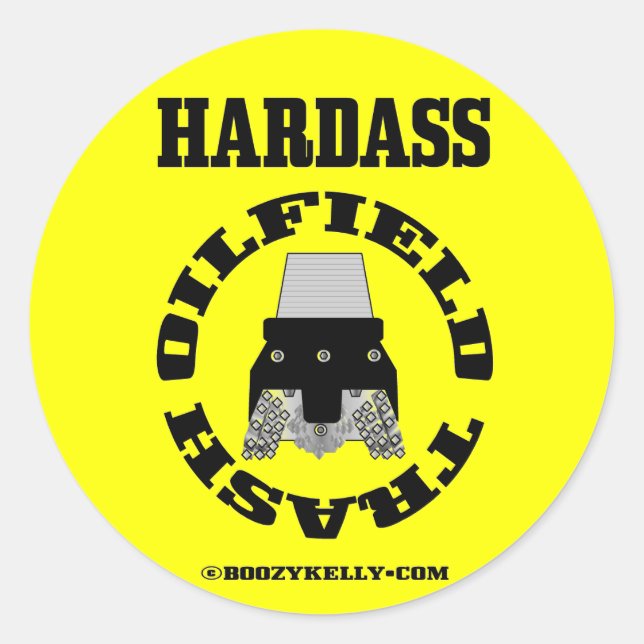 Adesivo Redondo Lixo do Campo de Óleo de Hardware,Adesivo,Patch de (Frente)