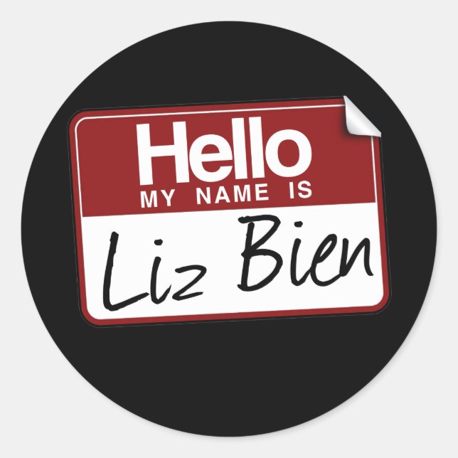 ADESIVO REDONDO LIZ BIEN (Frente)