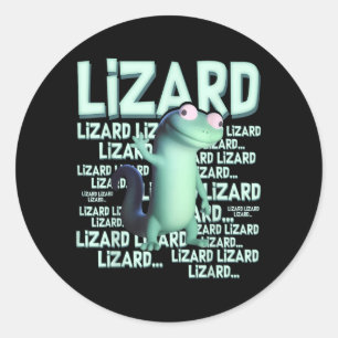 Adesivo Redondo Lizard Lizard Lizard Engraçada Memória Viral Tr