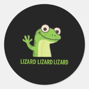 Adesivo Redondo Lizard Lizard Lizard Funny Weirdcore Animal Meme G