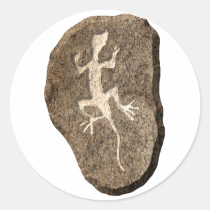 Adesivo Redondo Lizard-stone