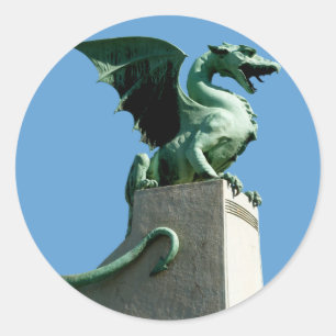 Adesivo Redondo Ljubljana Dragon