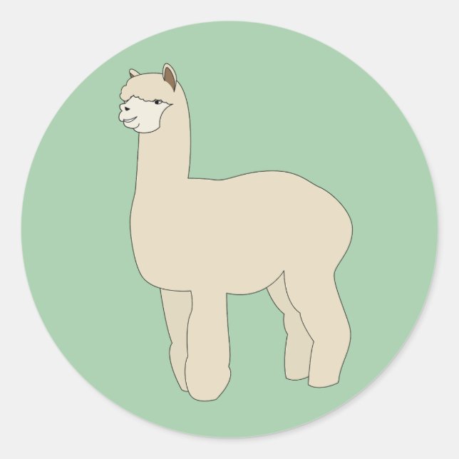 Adesivo Redondo Llama Verde ilusima (Frente)