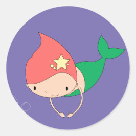 Adesivo Redondo Llusima Algodão Doce Roxo