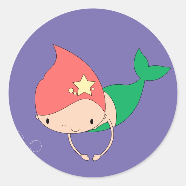 Adesivo Redondo Llusima Algodão Doce Roxo (Frente)