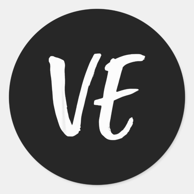 Adesivo Redondo Lo Ve Love Matching Couple Husband Wife Valentine' (Frente)