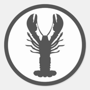 ADESIVO REDONDO LOBSTER LOGO STICKER