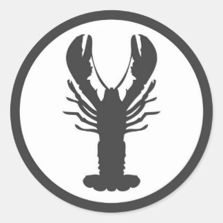 ADESIVO REDONDO LOBSTER LOGO STICKER
