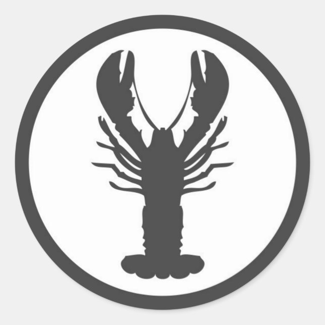ADESIVO REDONDO LOBSTER LOGO STICKER (Frente)