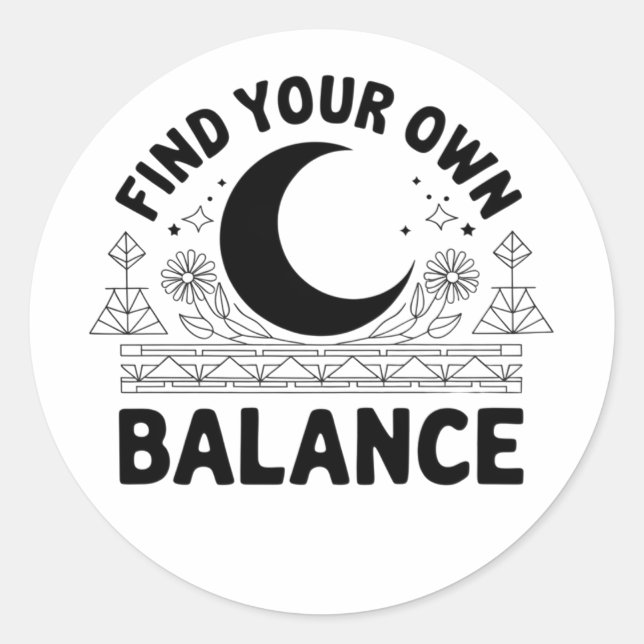 Adesivo Redondo Localizar seu próprio saldo (Frente)